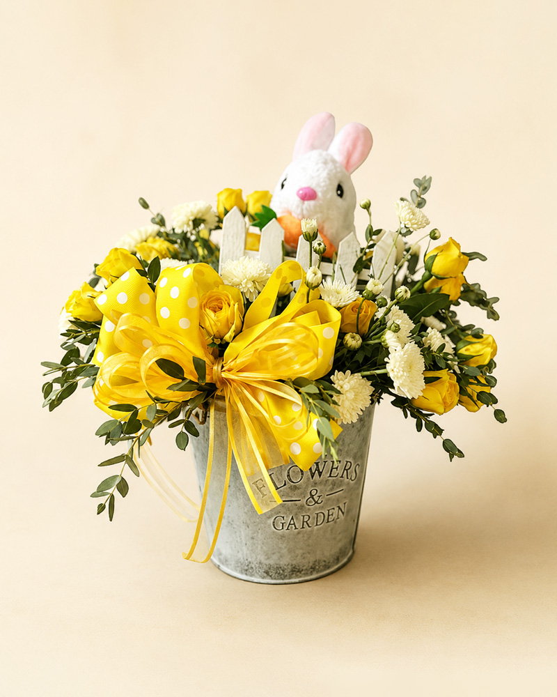 Arreglo floral para regalos y propuestas de marca