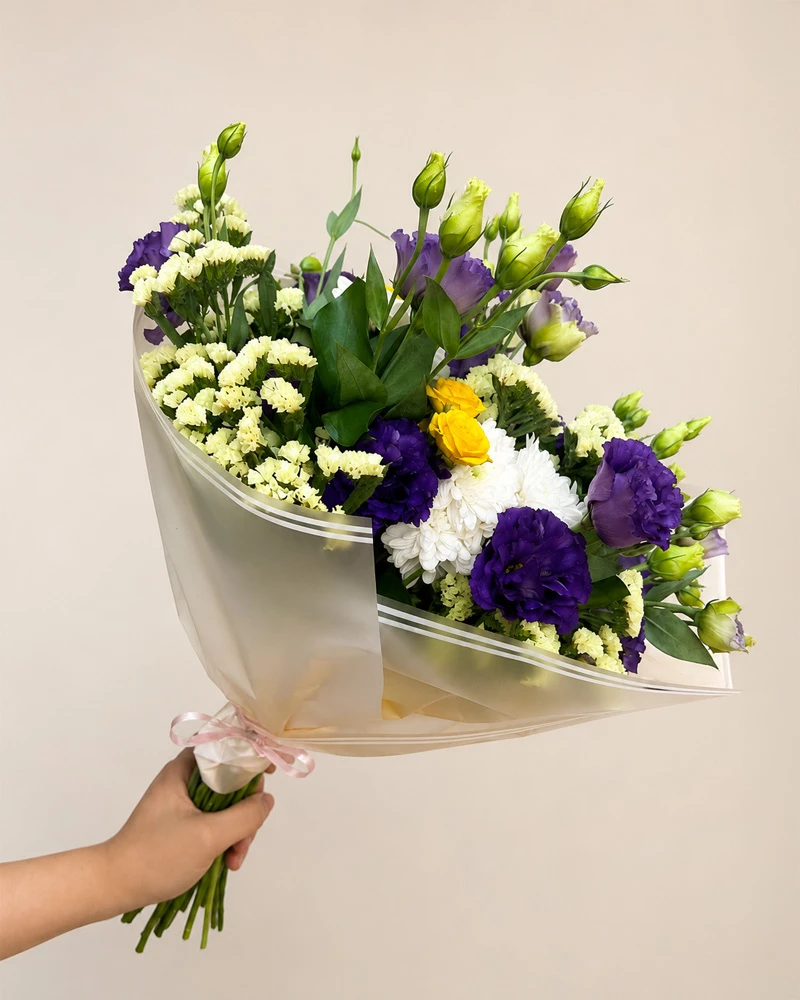 Bouquet floral creado por Kaleia para alianzas y proyectos comerciales